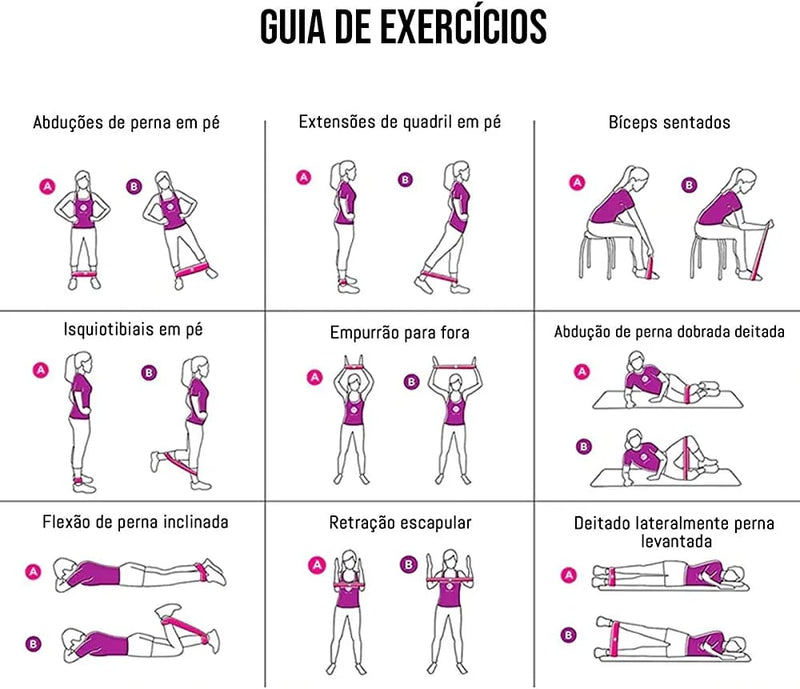 Training® Faixas elásticas para exercícios